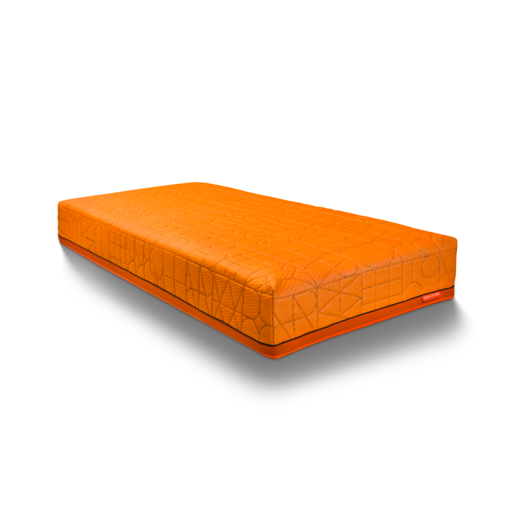 Matelas orange Trône du Sommeil Henry of Paris