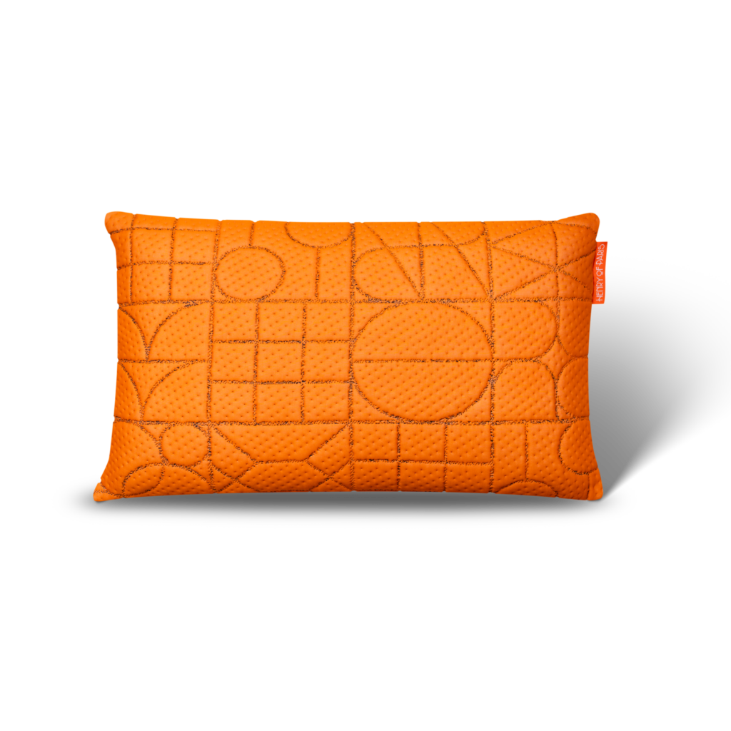 Oreiller orange Étreinte Nocturne Henry of Paris